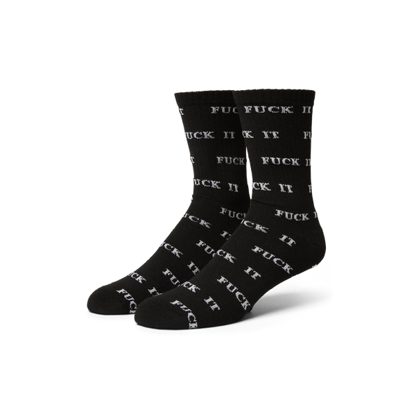 HUF Fuck It Crew Socks - Glow in the Dark