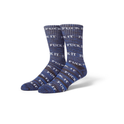 HUF Fuck It Socks - Marled Blue