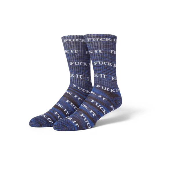 HUF Fuck It Socks - Marled Blue