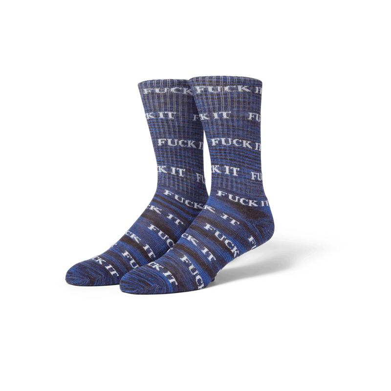 HUF Fuck It Socks - Marled Blue