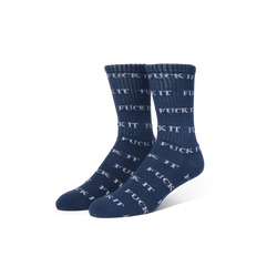 HUF Fuck It Socks - Blue