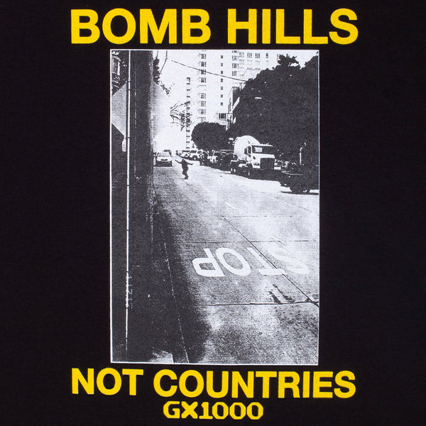 GX1000 Bomb Hills Not Countries Tee - Black