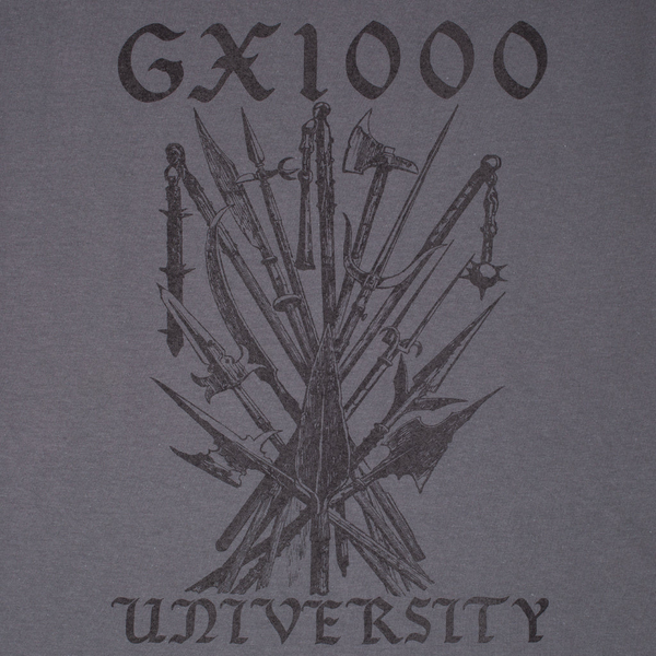 GX1000 University Tee - Charcoal
