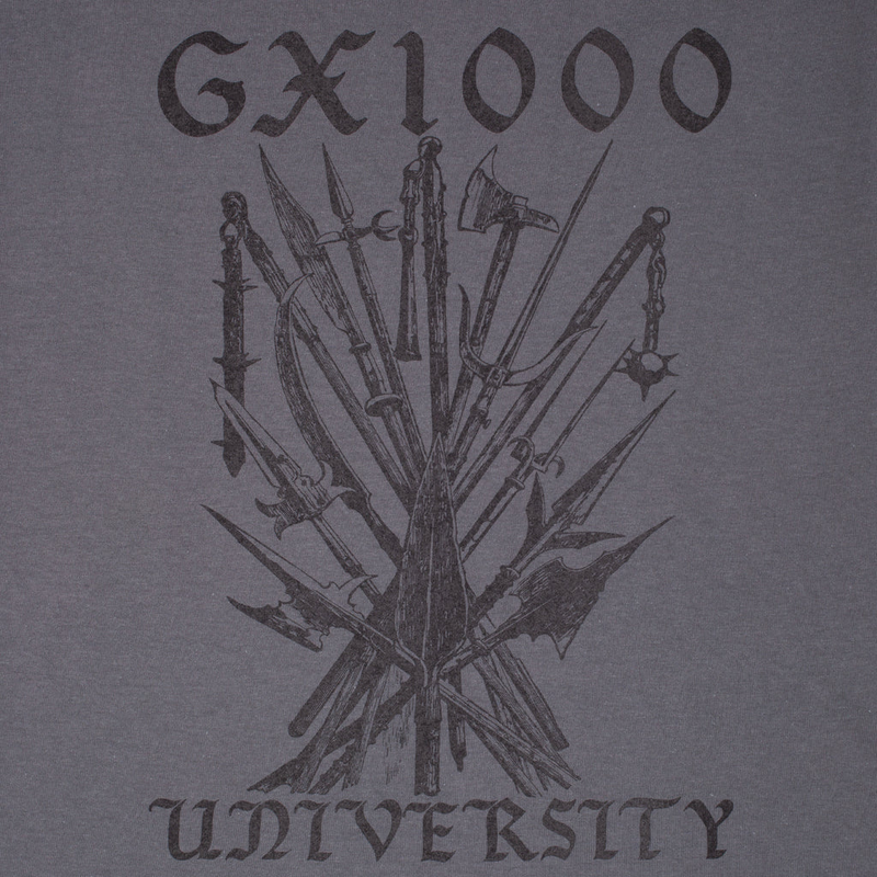 GX1000 University Tee - Charcoal