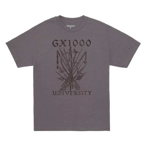 GX1000 University Tee - Charcoal