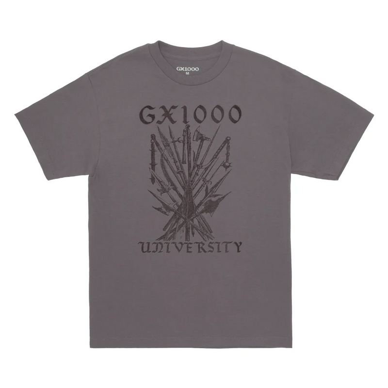 GX1000 University Tee - Charcoal