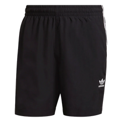 Adidas Classics 3-Stripes Swim Shorts - Black
