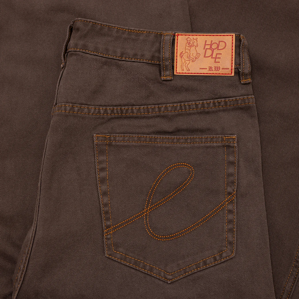 Hoddle Ranger Jean - Brown Contrast Stitch