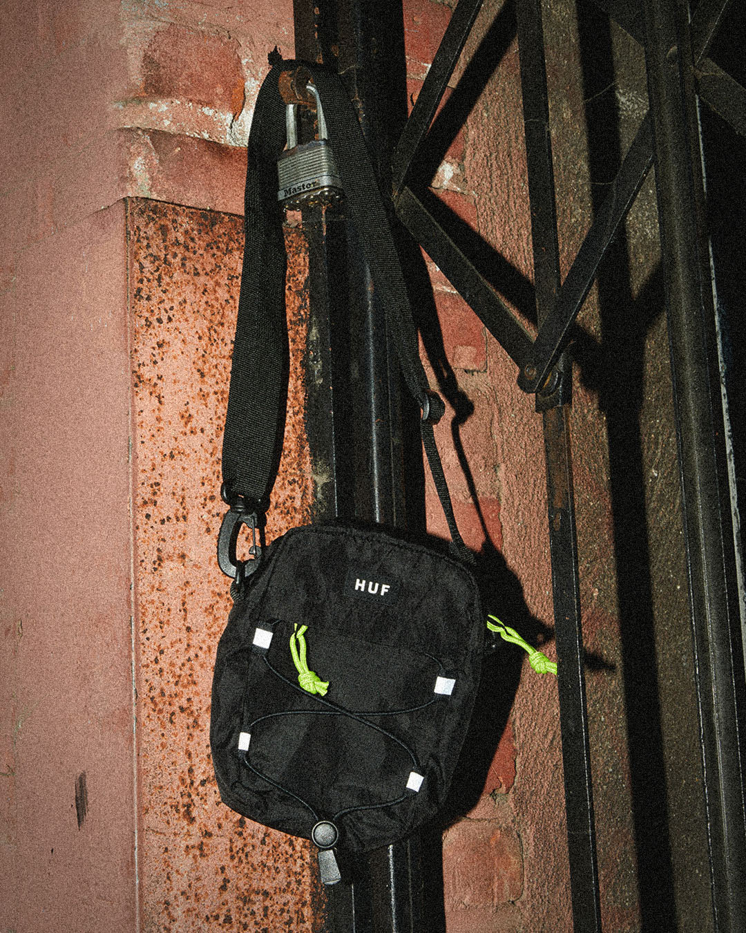 HUF Bowery Side Bag Black Evolve Skate Store