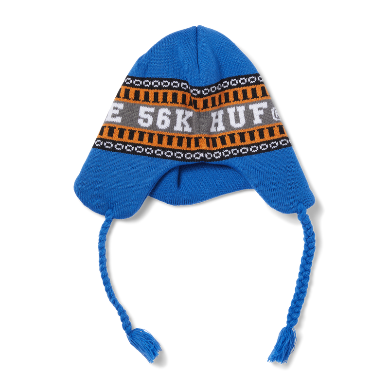 HUF X Bronze56K Flap Beanie - Blue