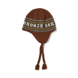 HUF X Bronze56K Flap Beanie - Brown