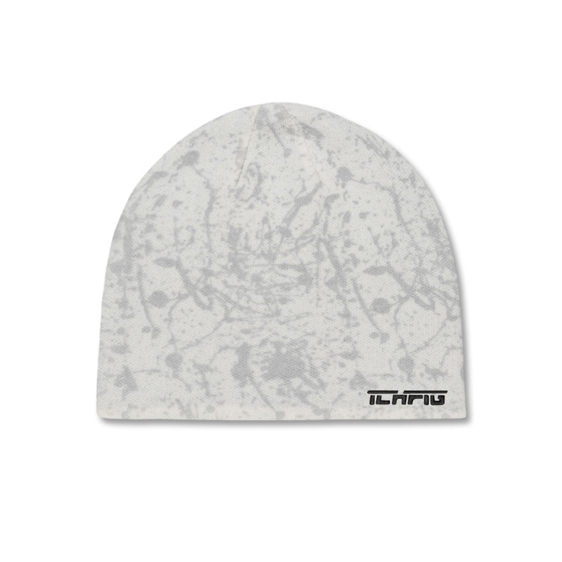 ICHPIG Splatter Reversible Beanie - Plum/ Cream