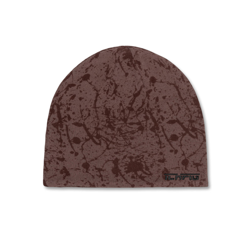 ICHPIG Splatter Reversible Beanie - Black / Umber