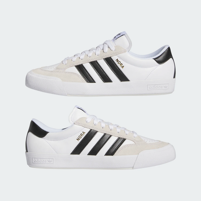 Adidas Nora - White / Black / Gold