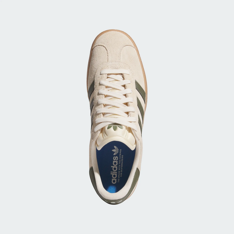 Adidas Gazelle ADV - Ecru Tint / Focus Olive / Gum