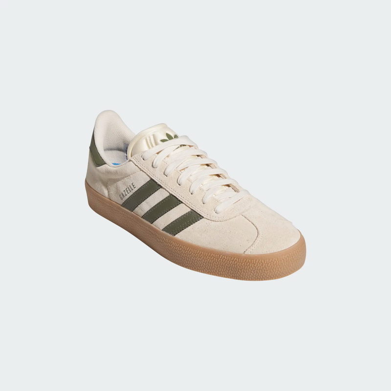 Adidas Gazelle ADV - Ecru Tint / Focus Olive / Gum