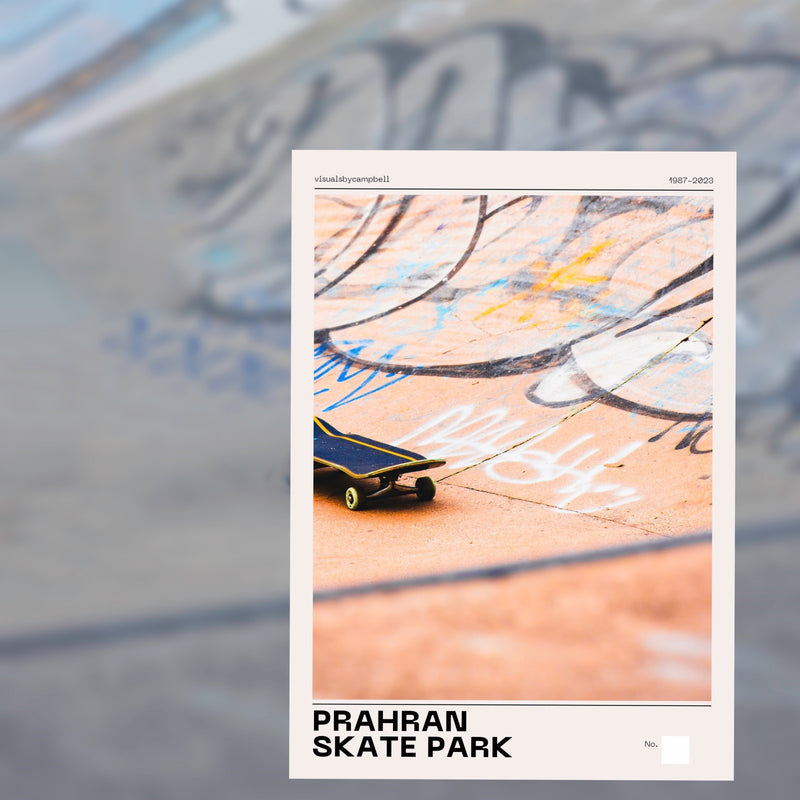 Prahran Skate Park Poster - Set of Four