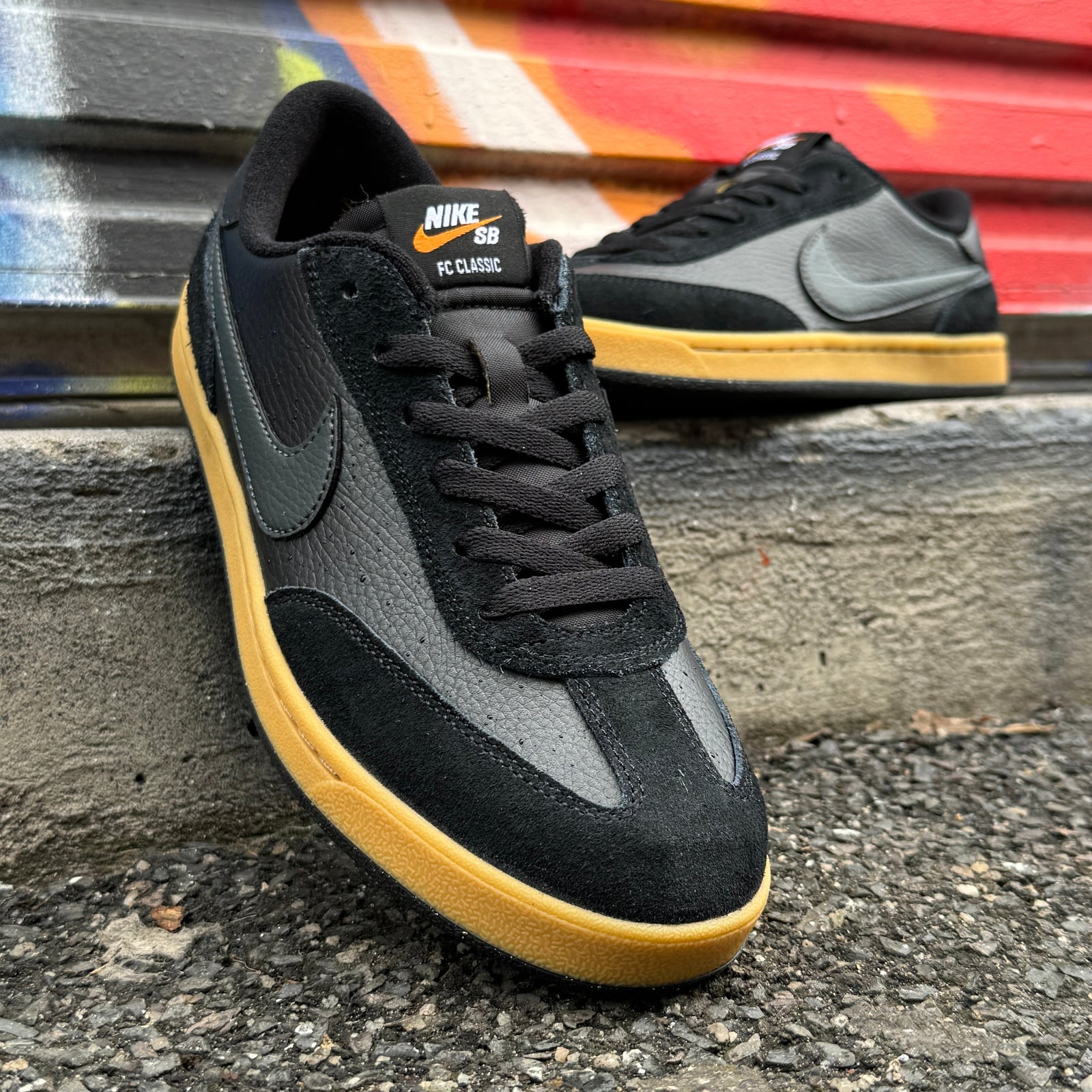 Nike SB FC Classic Black Anthracite Vivid Orange Evolve Skate Store