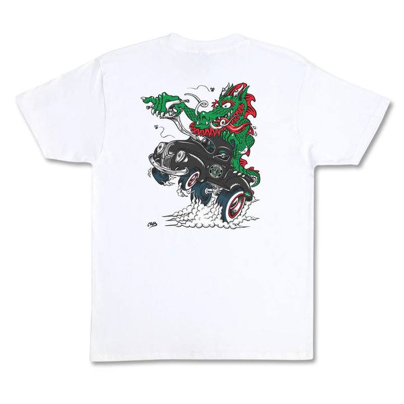 Steve Caballero x Skate Aid Independent Heavyweight Tee - White