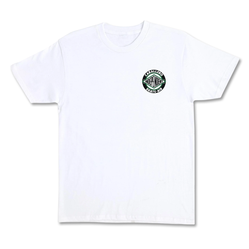 Steve Caballero x Skate Aid Independent Heavyweight Tee - White