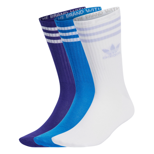 Adidas Crew Socks 3pk - Blue/Navy/White