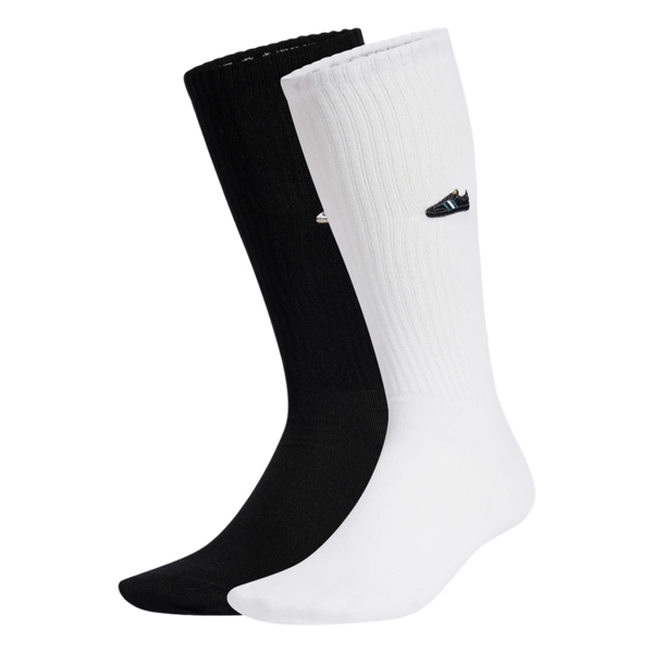 Adidas Crew Socks - Black / White Samba