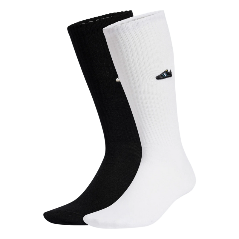 Adidas Crew Socks - Black / White Samba