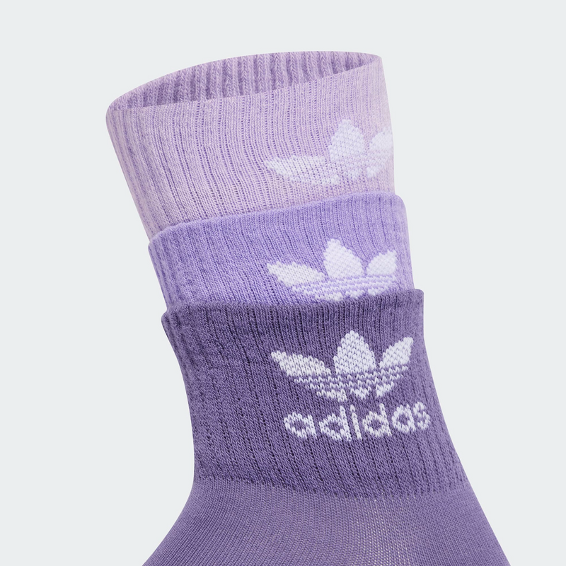 Adidas 3Cuff Crew Socks - Purple