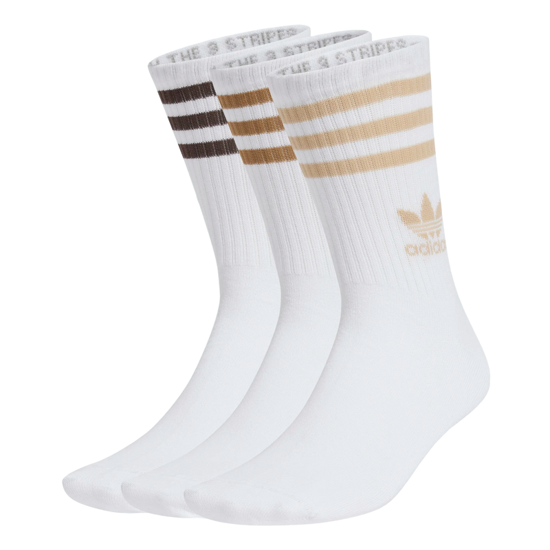 Adidas Crew Socks - Wonder Bread / Coffee / Chocolate