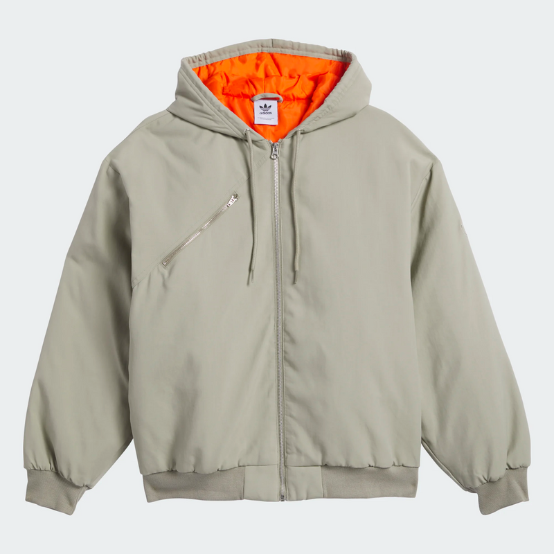 Adidas Shmoo Canvas Jacket - Silver Pebble / Orange