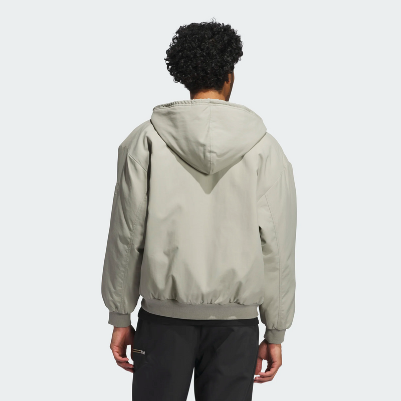 Adidas Shmoo Canvas Jacket - Silver Pebble / Orange