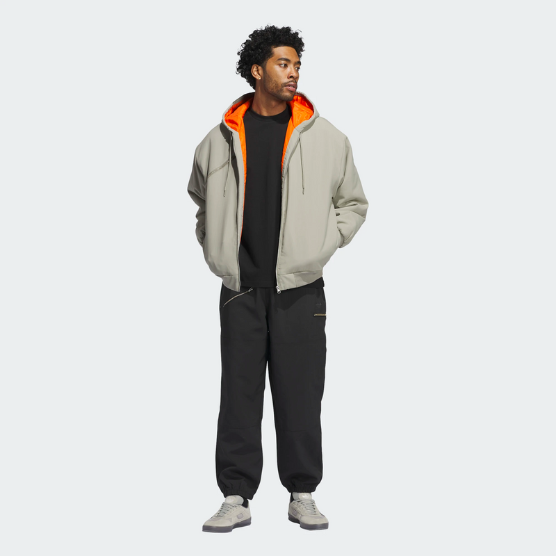 Adidas Shmoo Canvas Jacket - Silver Pebble / Orange