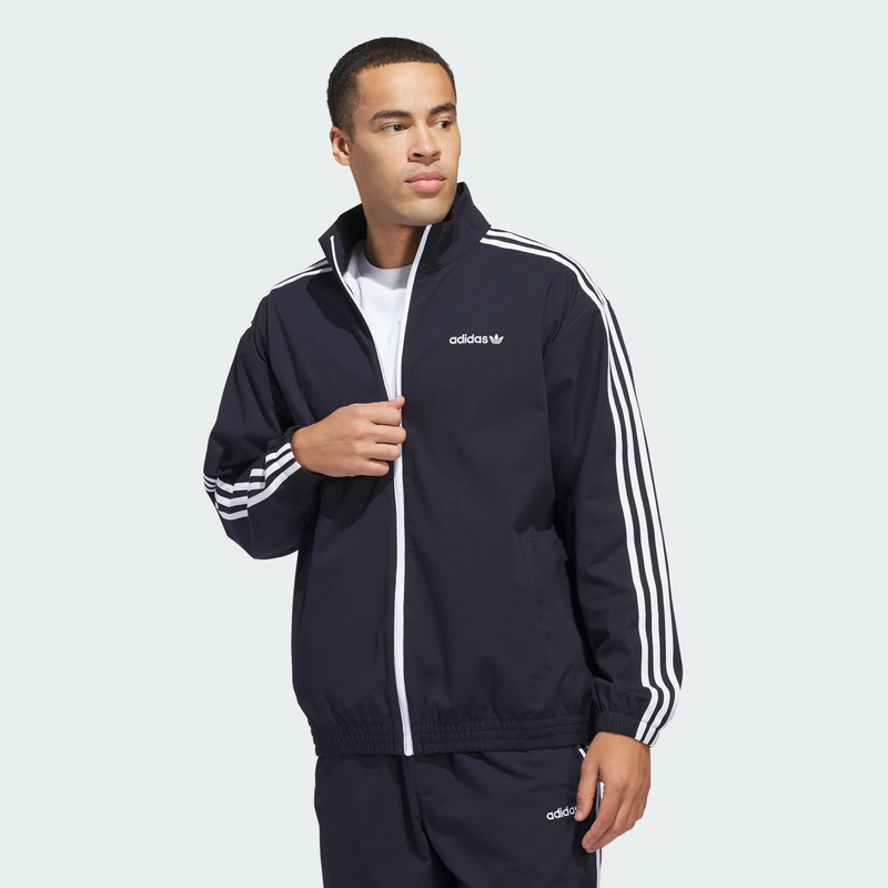 Adidas Superfire Skate Track Jacket -  Navy / White