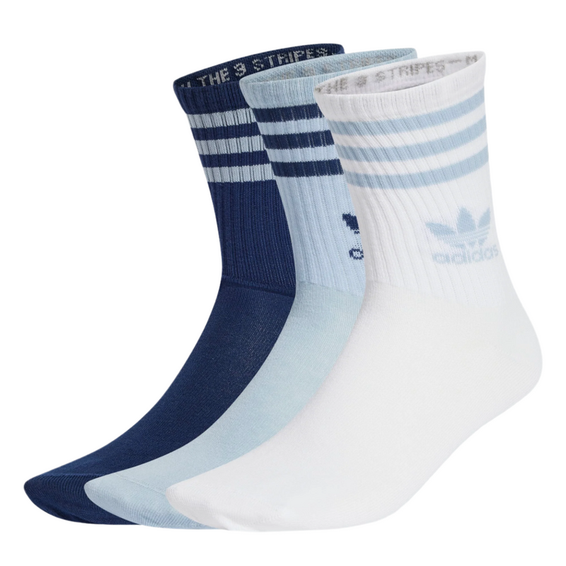 Adidas Crew Socks - Wonder Blue / Night Indigo / White