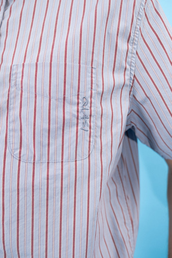 Quasi Kalvin Short Sleeve Button Up Shirt - Blue