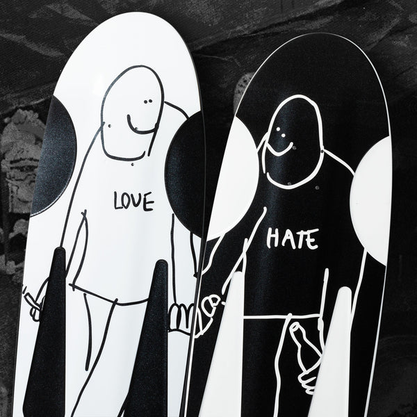 Skate Shop Day Krooked Gonz Love and Hate Beamer 10.75" - Set of Two