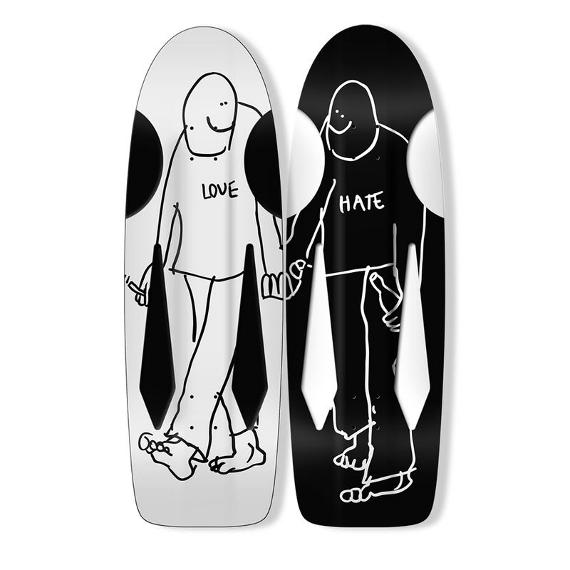 Skate Shop Day Krooked Gonz Love and Hate Beamer 10.75" - Set of Two