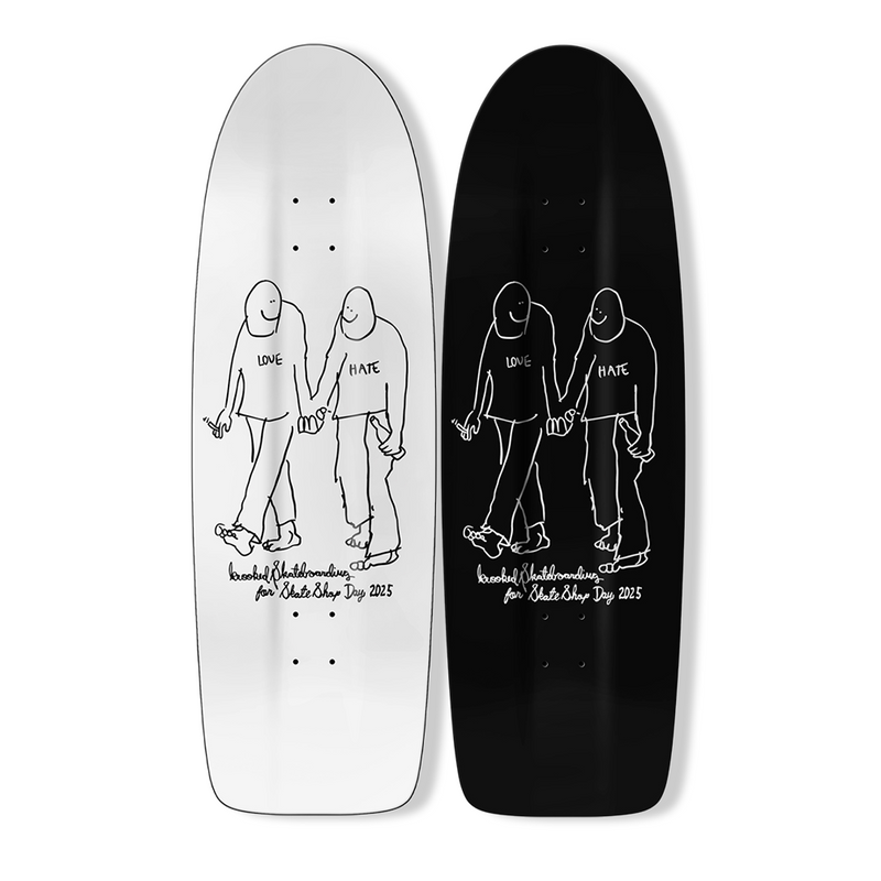 Skate Shop Day Krooked Gonz Love and Hate Beamer 10.75" - Set of Two