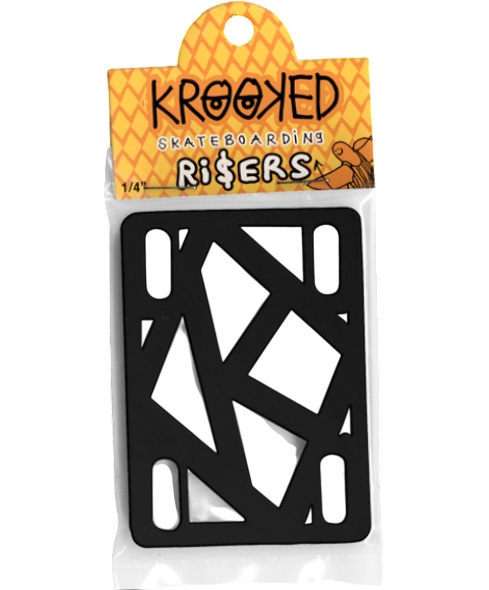 Krooked Riser Pads 1/4" - Black