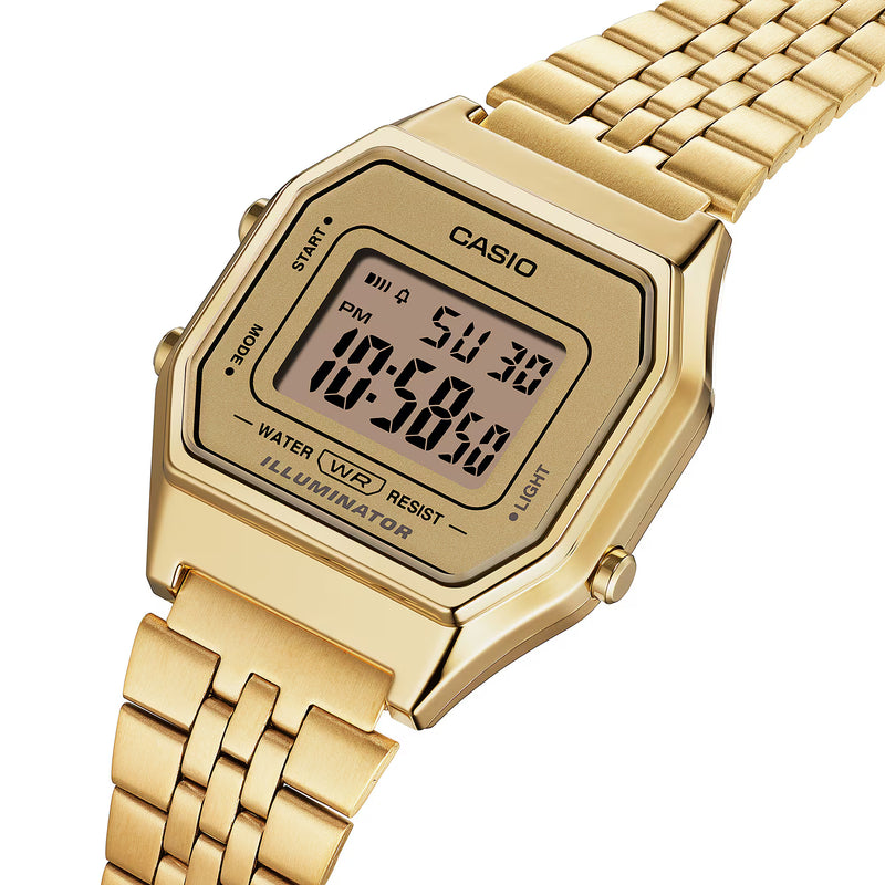 CASIO Vintage Gold Ladies Illuminator LA680WGA-9D