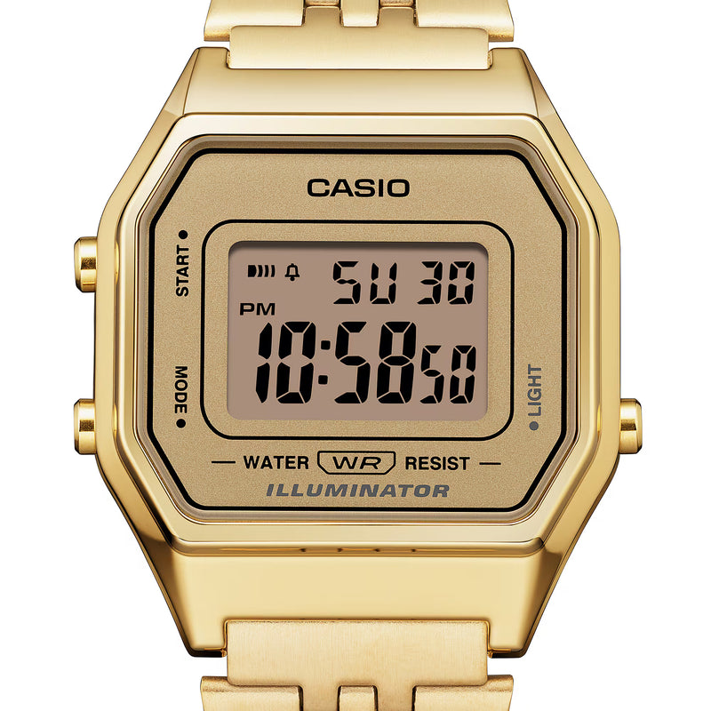CASIO Vintage Gold Ladies Illuminator LA680WGA-9D