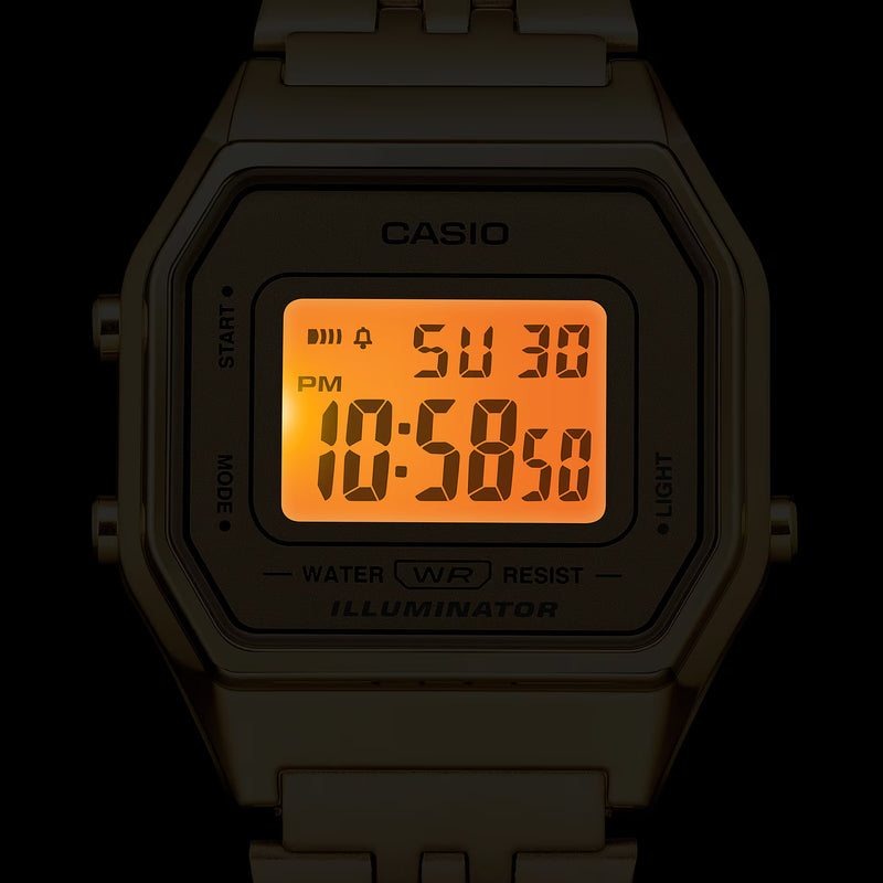 CASIO Vintage Gold Ladies Illuminator LA680WGA-9D