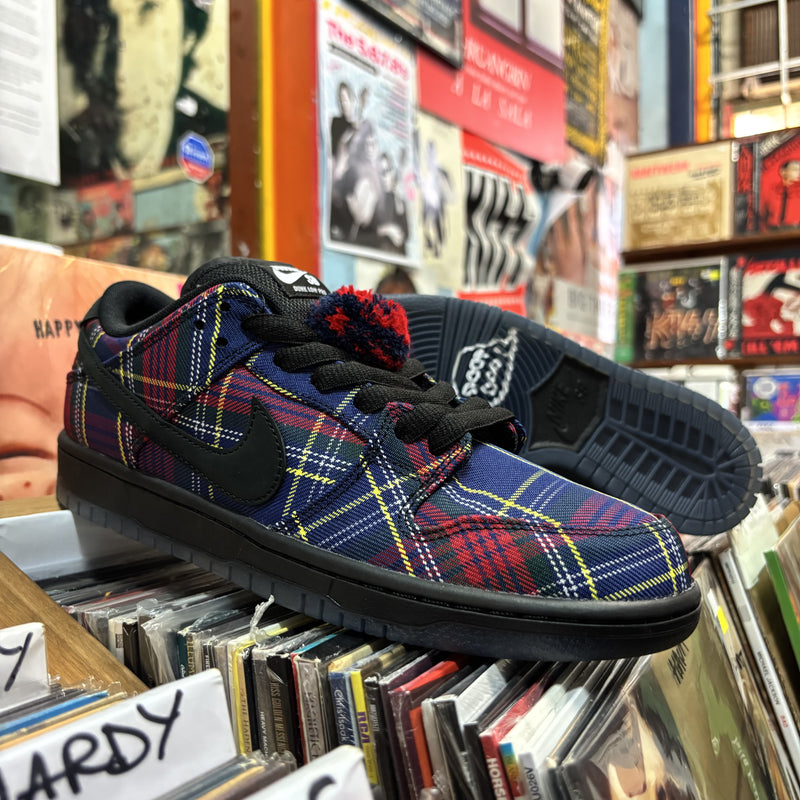 Nike SB Dunk Low Pro QS "Nardwuar" - University Red / Black / Yellow Strike