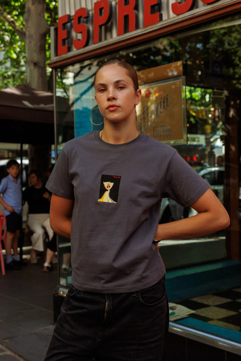 Palmah Pulp Fiction Tee - Charcoal