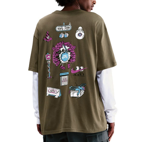 Nike SB Max90 Skate T-Shirt - Medium Olive