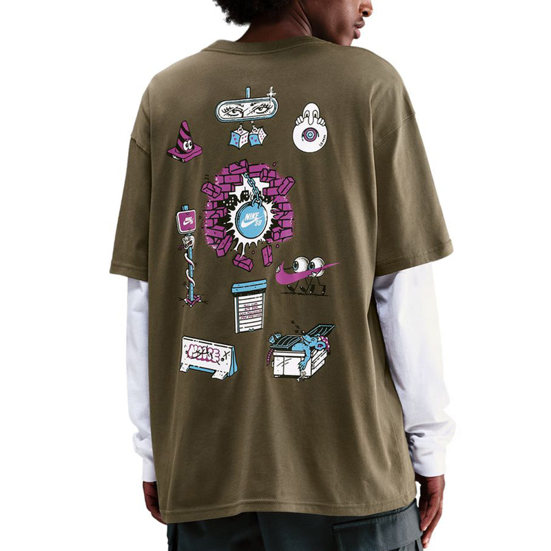 Nike SB Max90 Skate T-Shirt - Medium Olive