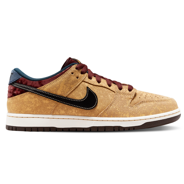 Nike SB Dunk Low Pro "City of Cinema" - Celestial Gold / Black / Team Red