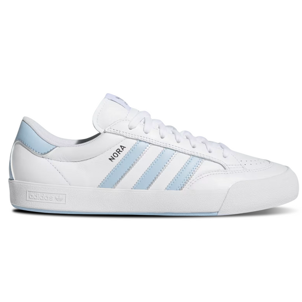 スニーカー adidas Nora Sky Blue adidas Nora Light Blue, Cloud White & Gum Skate Shoes | Zumiez