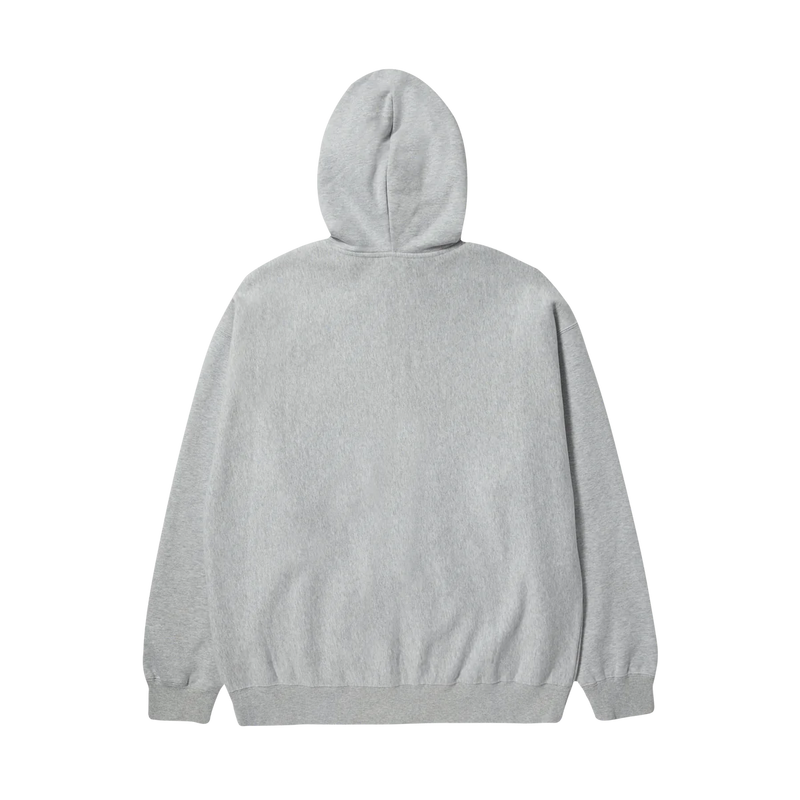 HUF Outlines Full Zip Heavy Weight Hoodie - Heather Grey