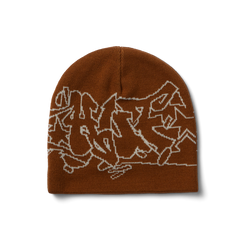 HUF Outlines Skull Beanie - Russet